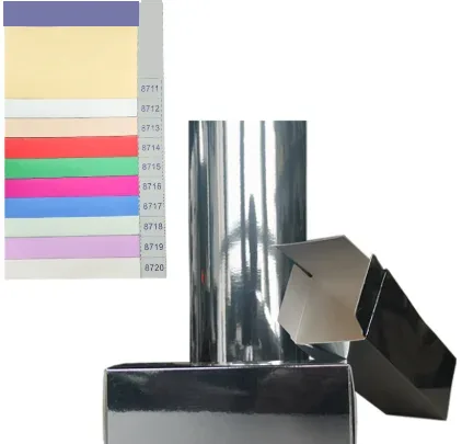 PET Bright Silver Paperboard