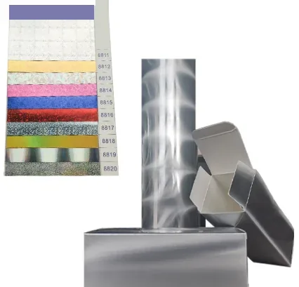 PET Matte Light-Pillar Holographic Silver Board